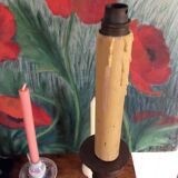 Pied de lampe en bois