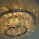 3-tier 1960s vintage mid century doria ice glass CHANDELIER with 45 glasses