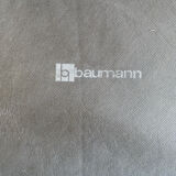 Antique BAUMANN Fan Chair Wood + Vintage Cushions #D877