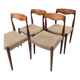 Set of 4 teak chairs in the style of Niels Otto Møller from the 1960s.