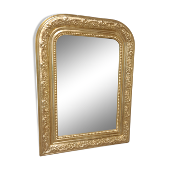 Small antique gilded mirror Louis Philippe