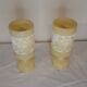 Pair of Vintage Carved Alabaster Lamps – Floral Elegance & Golden Light