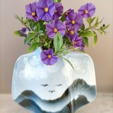 Virebent blue-grey vase from the 70s
