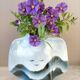 Virebent blue-grey vase from the 70s