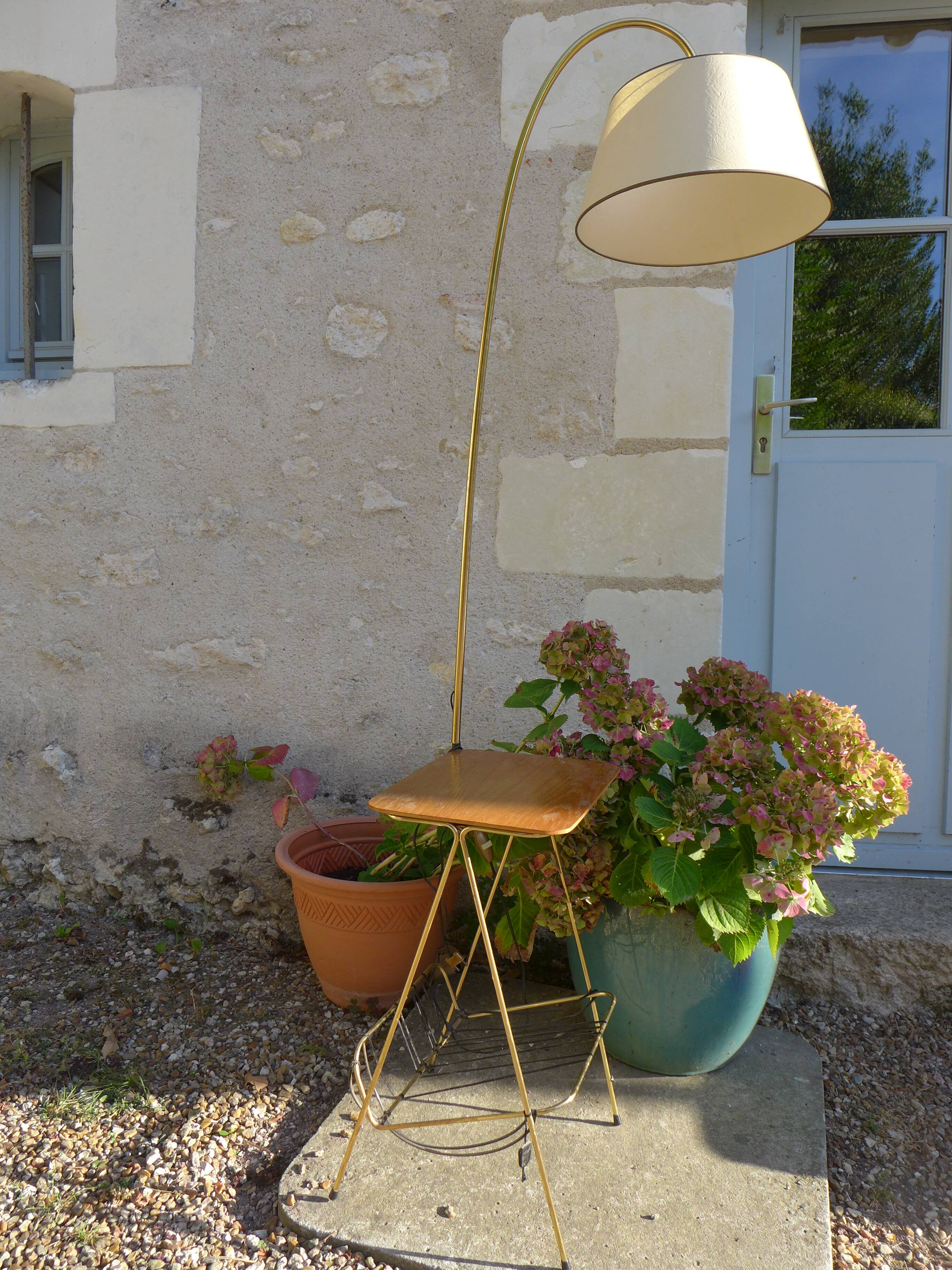 Lampadaire liseuse vintage années 60