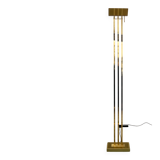 Deknudt House Hollywood Regency floor lamp in gold brass