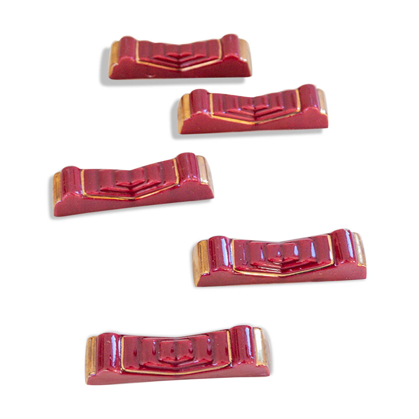 5 art deco knife holders