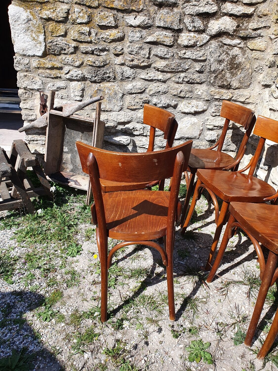 Set of 6 bistro chairs