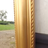 Golden mirror XlXth wood and stuk