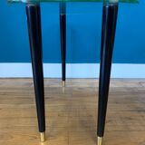 Glass side table