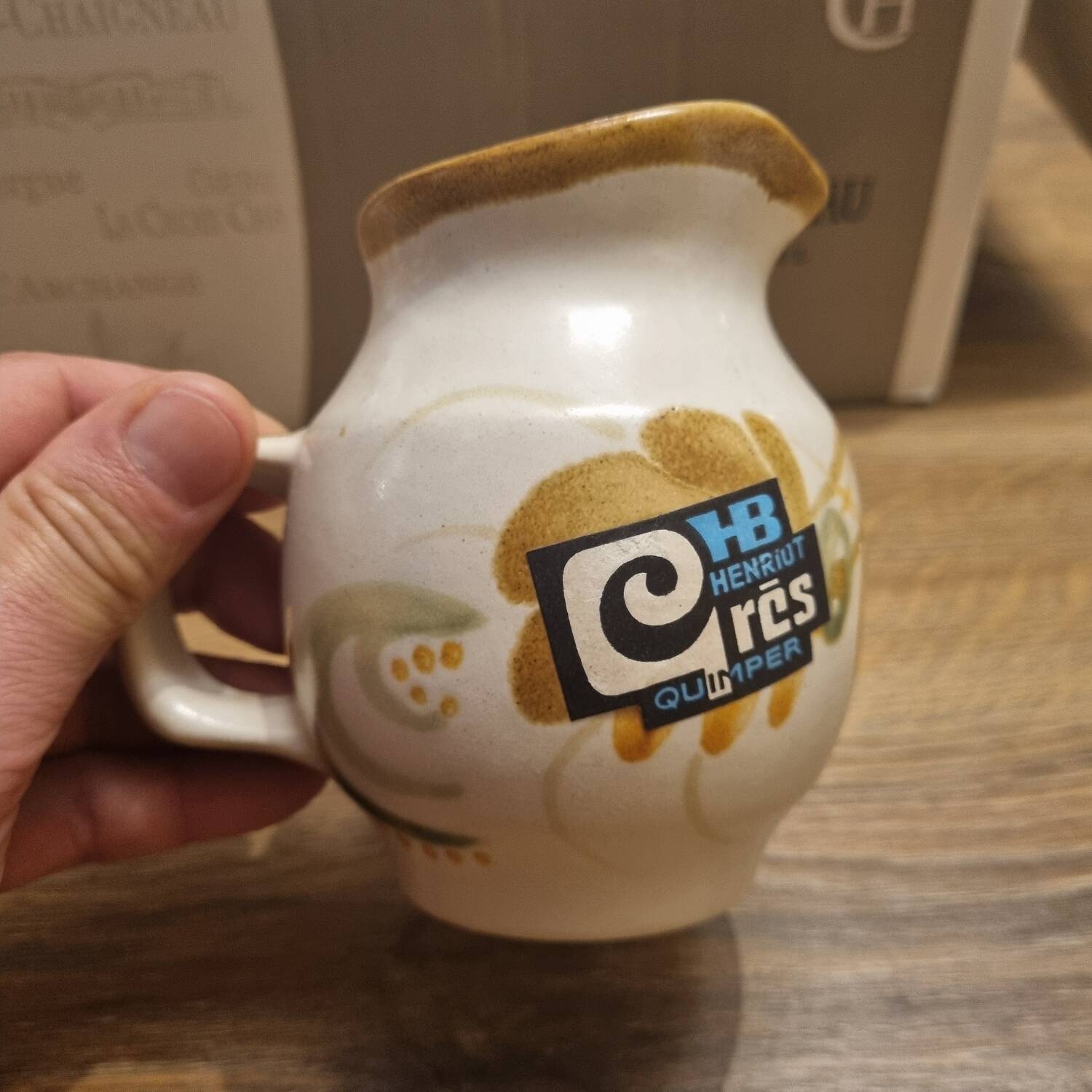 Cider jug stoneware HB Henriot Quimper