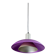 Vintage metal ceiling suspension – postmodern Memphis style from the 1980s, purple, green, silver, striped cable, Pop Art interior, retro light fixture.