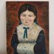 Portrait of a young girl oil painting