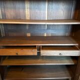 Carved walnut wardrobe – late 19th century Louis XV style