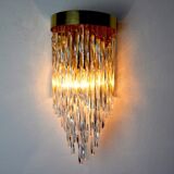 Venini Waterfall wall lamp, murano glass, Italy, 1960