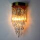 Venini Waterfall wall lamp, murano glass, Italy, 1960
