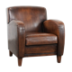 Beautifully shaped vintage sheepskin armchair with character