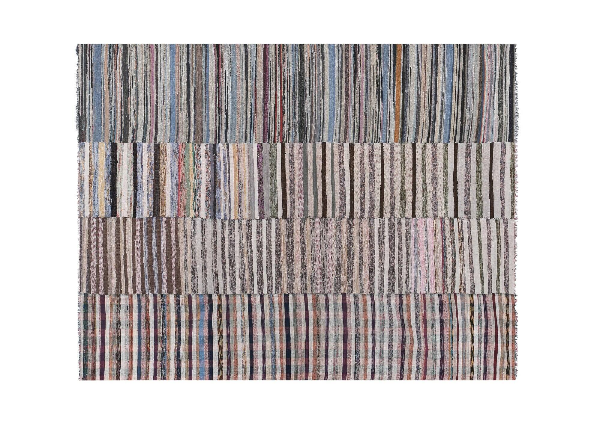 Vintage Turkish kilim handwoven 244x324 cm