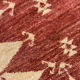 Vintage Afghan Ziegler Rug Handwoven Rust Wool Runner - 77x450cm