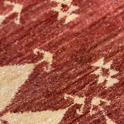 Vintage Afghan Ziegler Tapis Tissé à la main Rust Wool Runner - 77x450cm