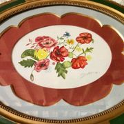Watercolour old frame Art Nouveau