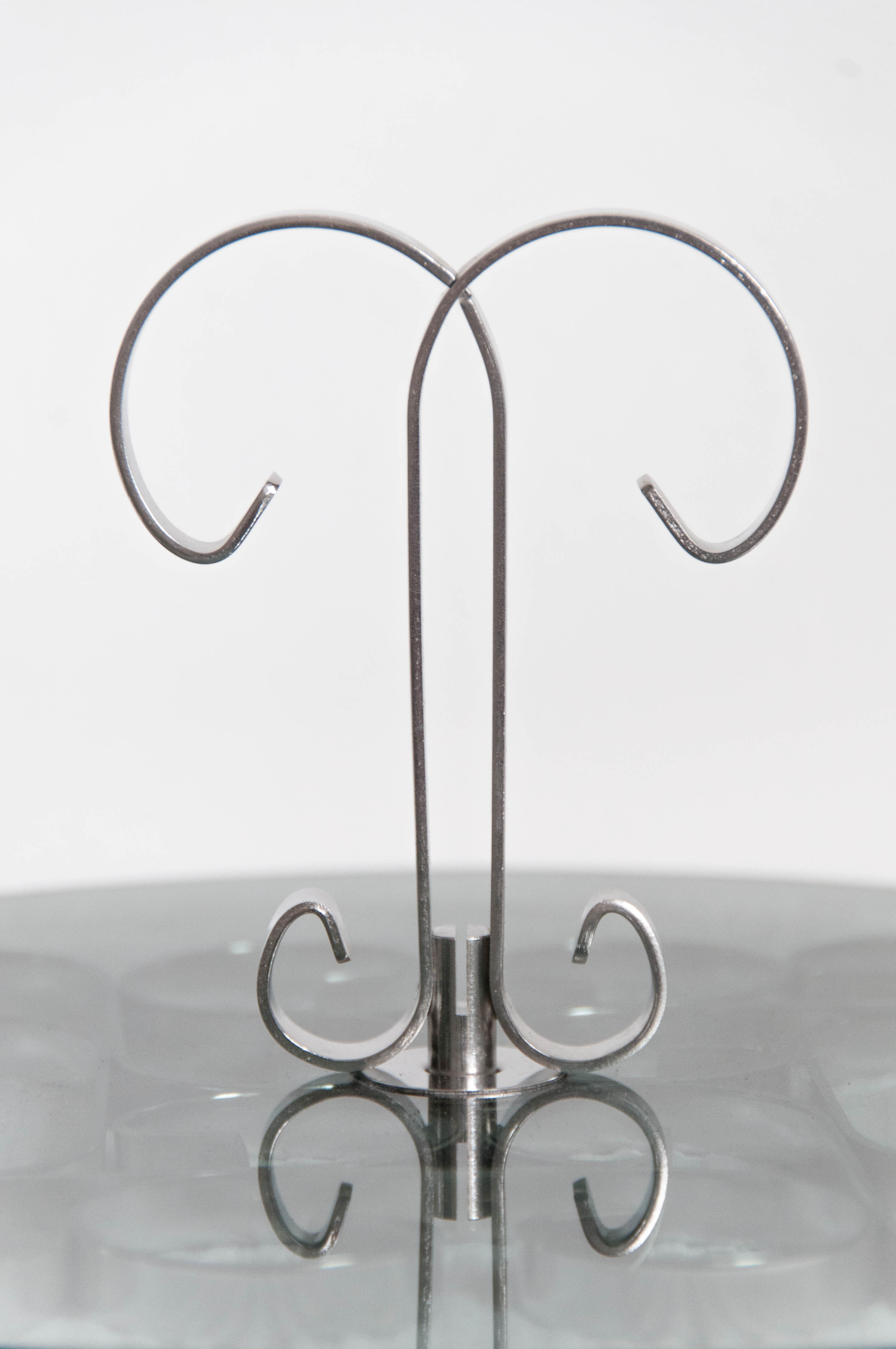 Smoked glass presentation tray