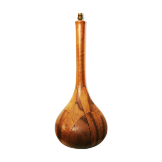 Drop-shaped wooden lamp foot