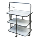 Vintage 1970s folding rolling table