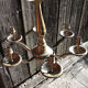 Old chandelier 6-arms in brass or bronze