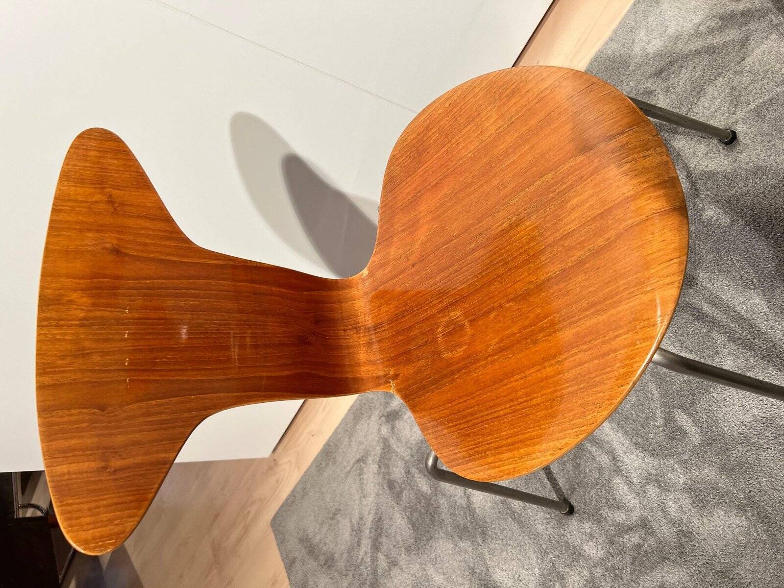 Set of Teak Desk Chairs, Denmark, 1950s