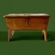Rustic solid wood footrest