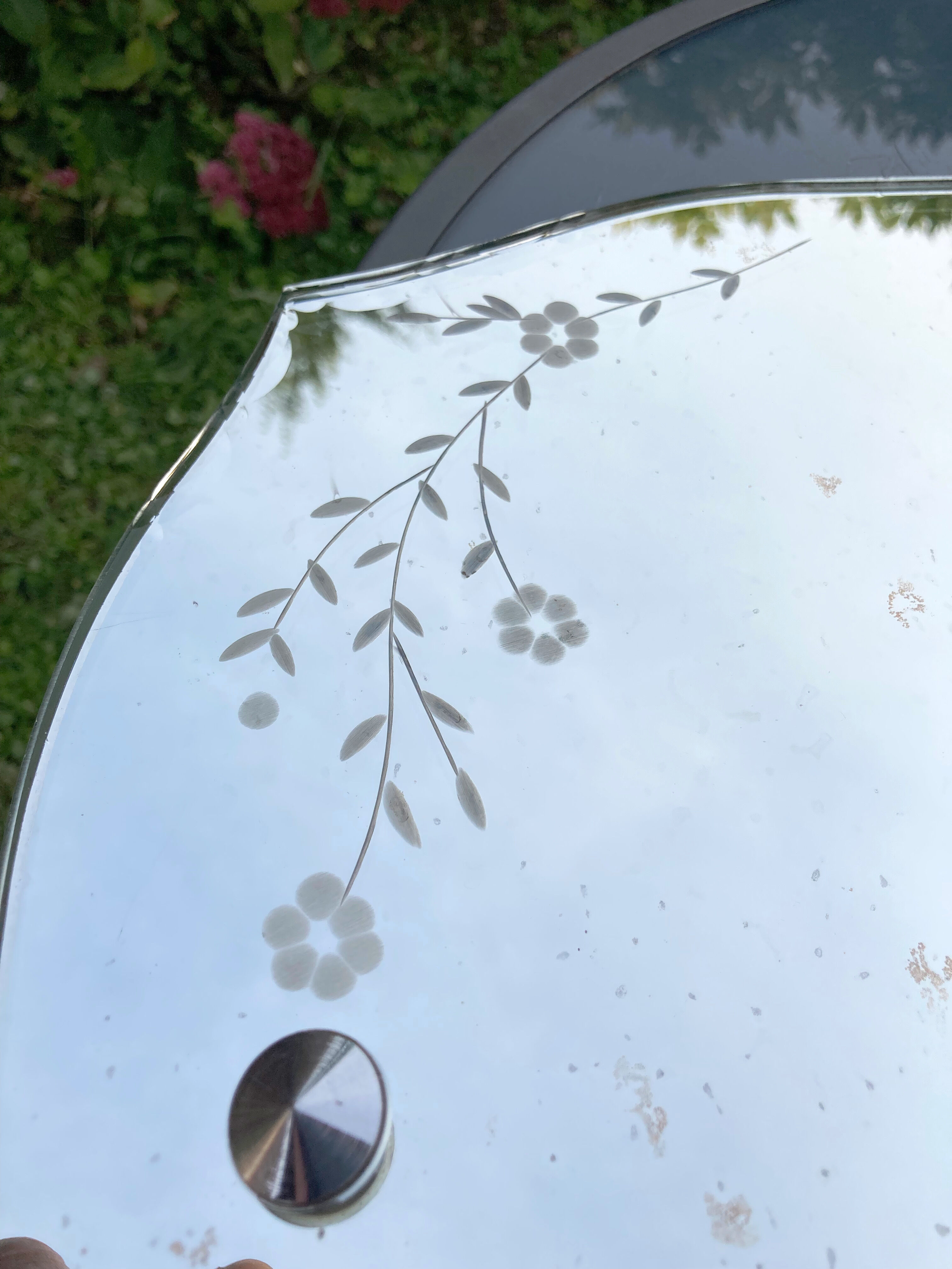 Antique chiseled mirror 60 X 40cm