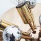 Brass sputnik wall light by Sa Boulanger