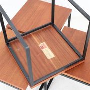 Rare Rego / Günter Renkel “Twen” teak side table / Mid-century modern design / 1950s / 1960s modernism