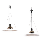 Paire de suspensions Frisbi 850, Achille Castiglioni pour Flos, 1970s