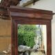 Mahogany one-piece ice cream cupboard cabinet