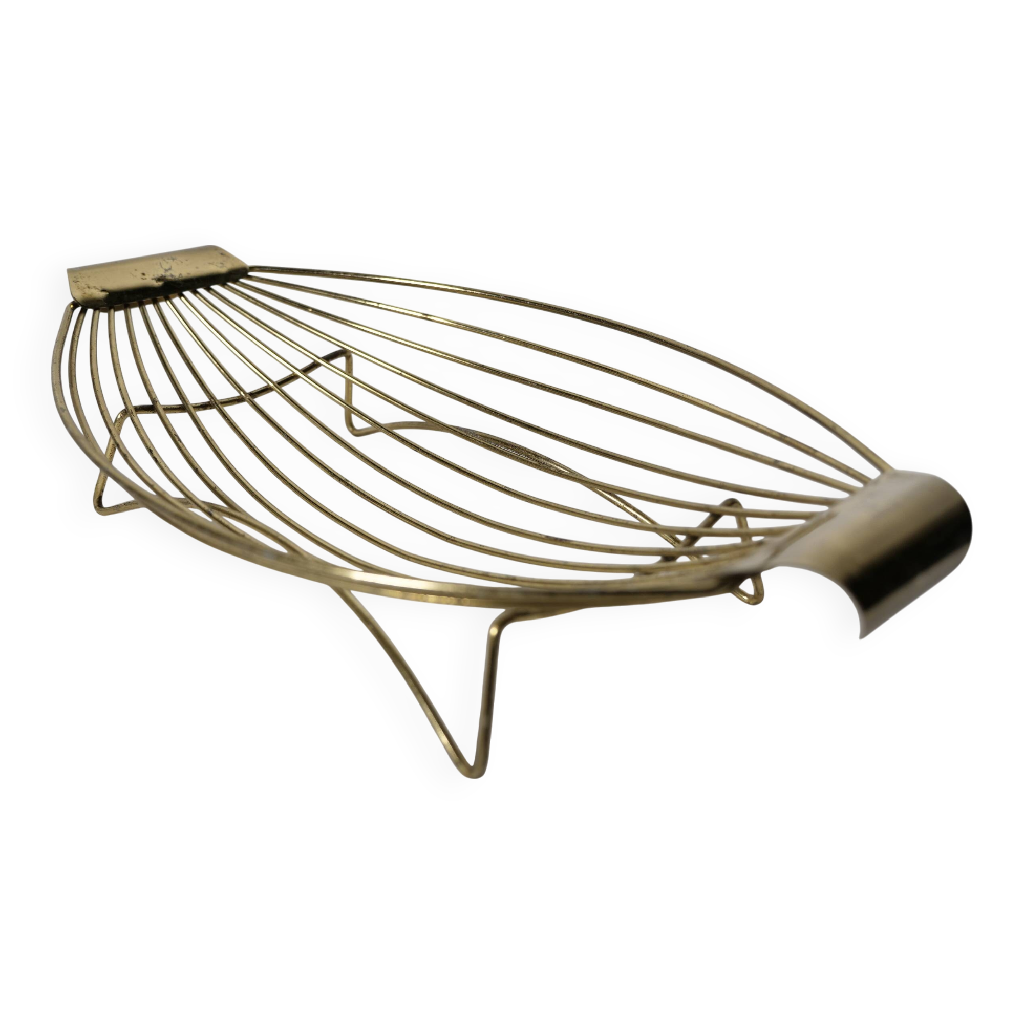 Mid-Century String Vintage Wire Basket – Fruit Bowl – 1950s/60s Design