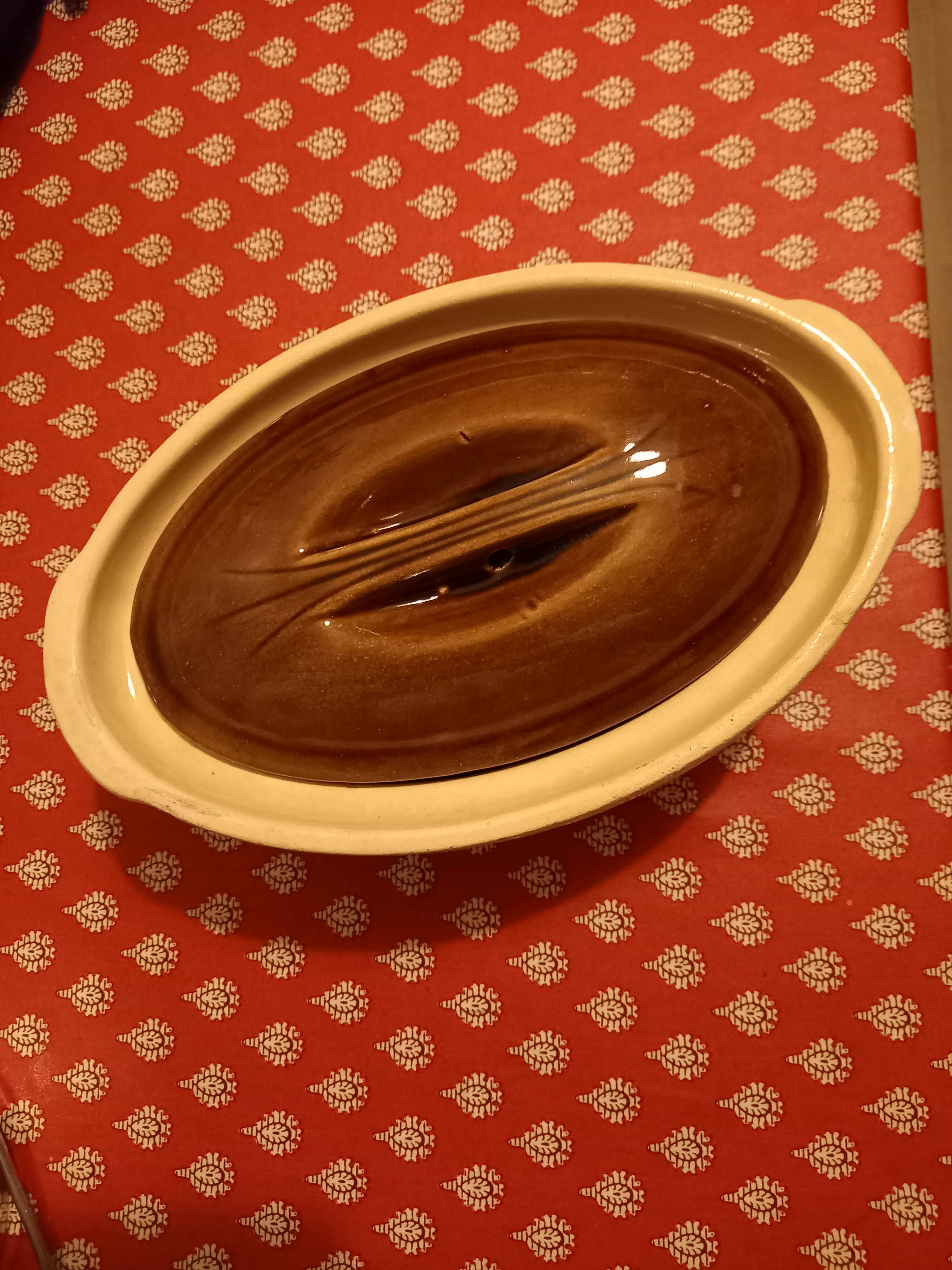 Old vintage oven dish