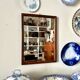 Dark wooden mirror ☐ 40 x 29.5 cm