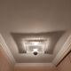 Vintage Hustadt Leuchten glass ceiling light