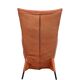 Gerard van der Berg Orange Leather Skirt Arm Chair 1980s