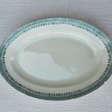 Plat ovale Terre de fer modèle Service Congo