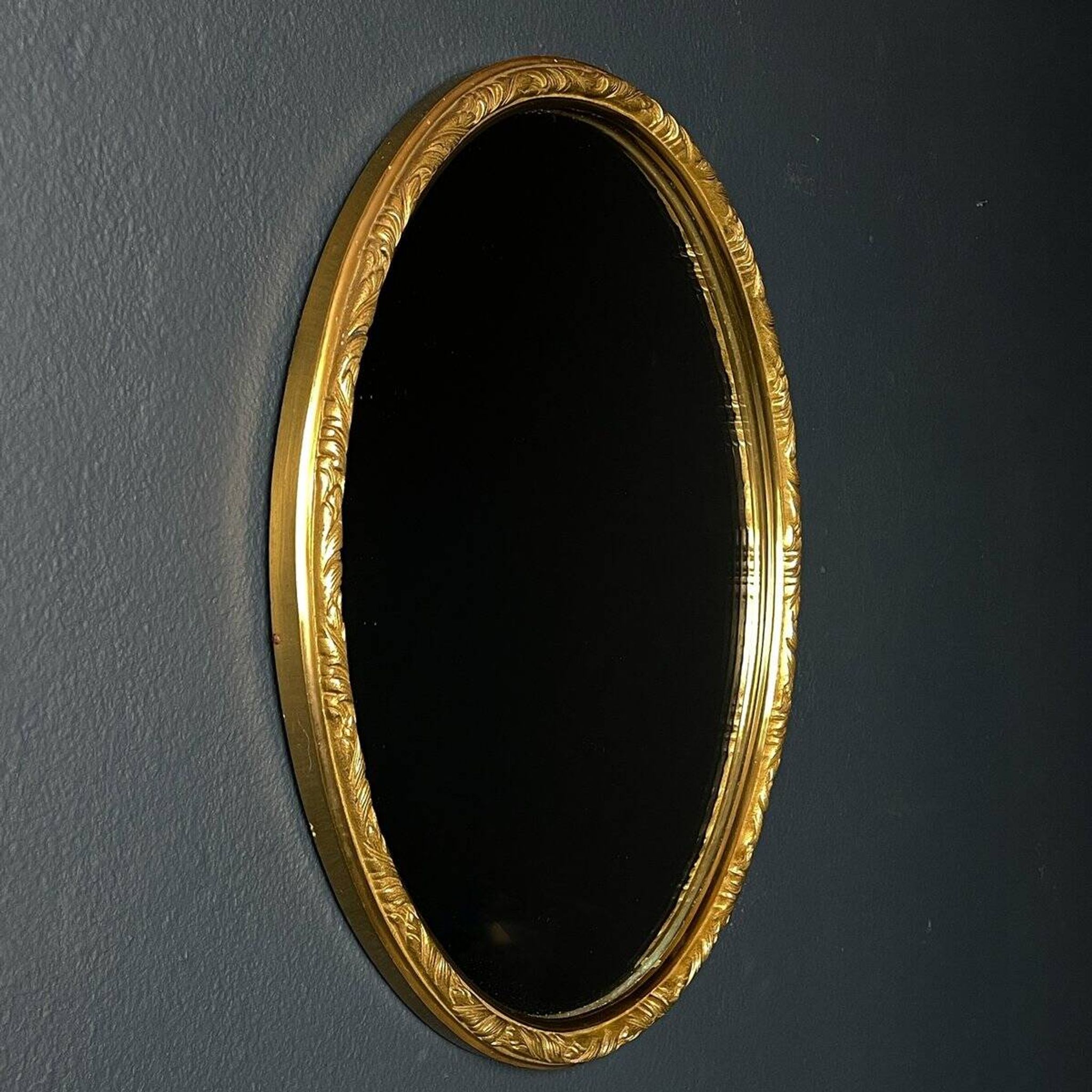 Miroir en laiton, Italie, années 1950