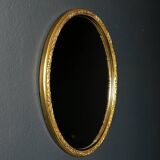 Vintage mirror in a brass frame, Italy, 1950s.