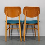 Ensemble de quatre chaises de salle à manger en hêtre des années 1970 par TON, Tchécoslovaquie