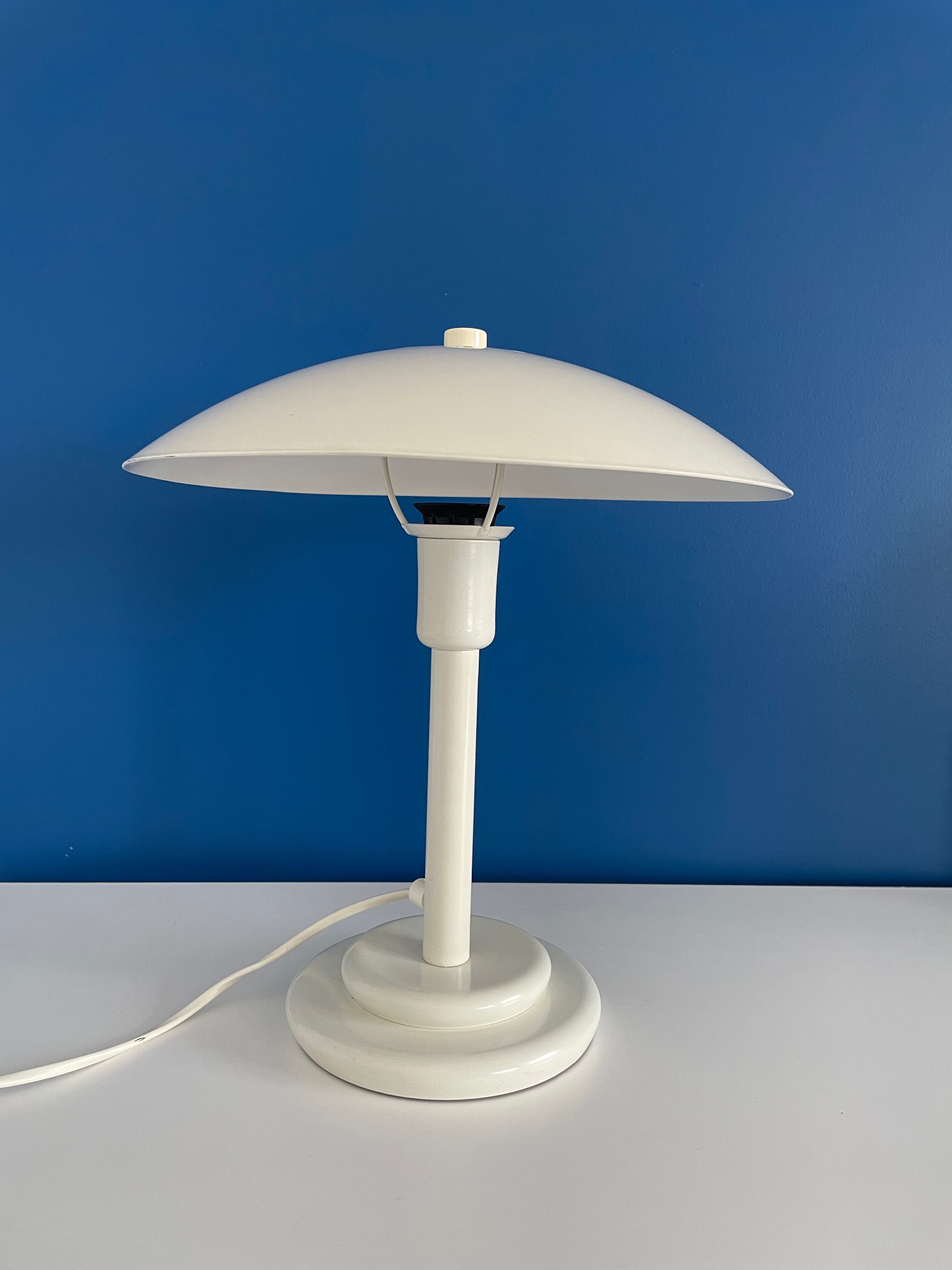 Lamp aluminor white beige dome / mushroom