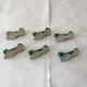 Six wears vintage green ceramic dog knives
