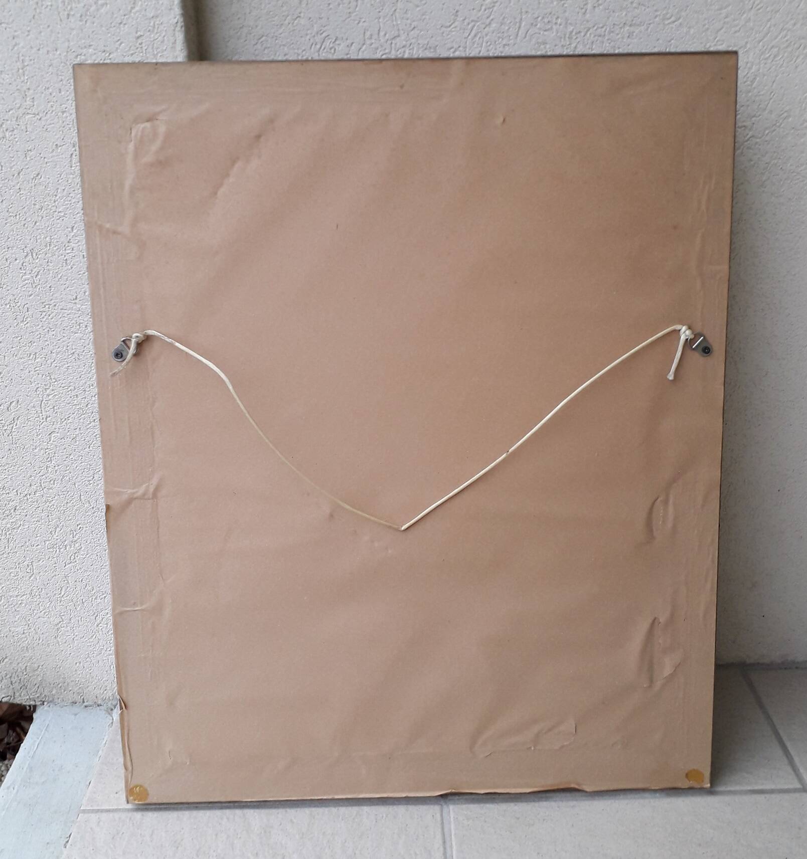 Rectangular gold mirror