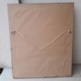 Rectangular gold mirror