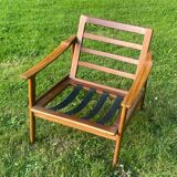 Scandinavian armchair, Teak frame without cushions